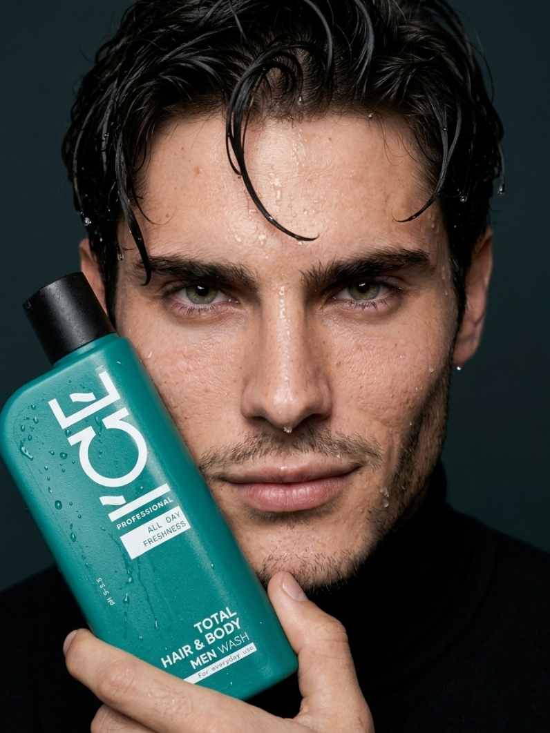 Total Hair & Body Men Wash. For everyday use