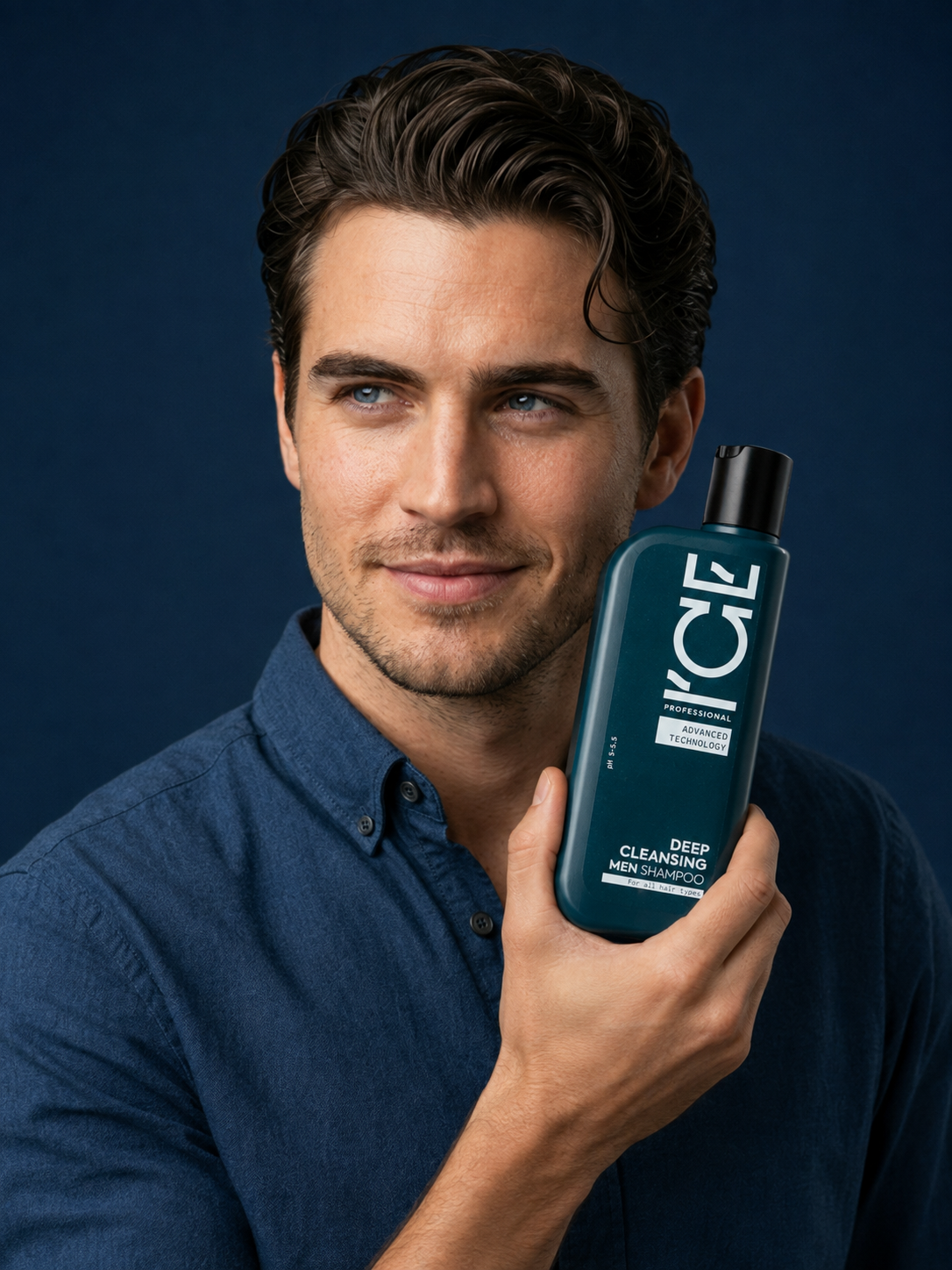 Deep Cleansing Men Shampoo. For all hair types
