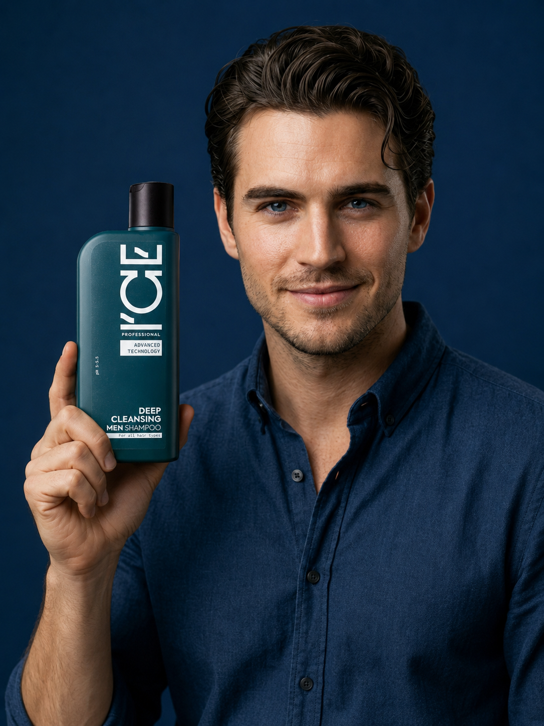 Deep Cleansing Men Shampoo. For all hair types