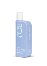 A bottle of ICE Keep My Blonde conditioner