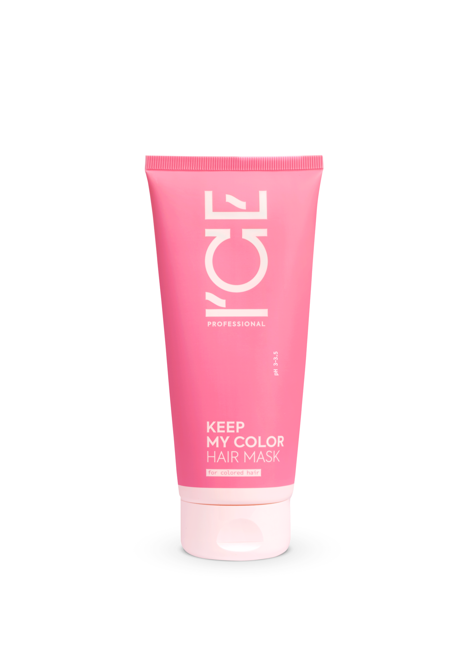 ICE Hair mask for dyed hair in a pink tube